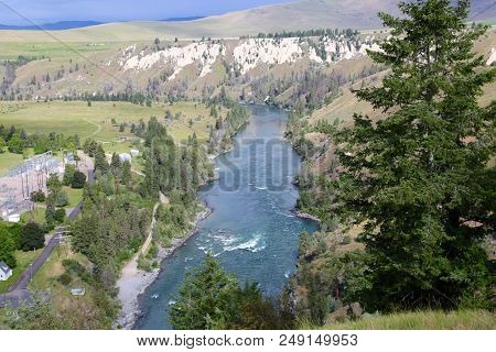 Kerr Dam By Flathead Lake In Polson, Mt