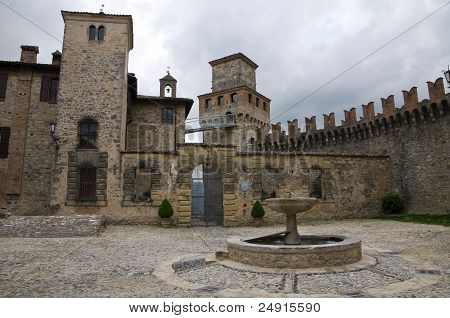 Castelo de Vigoleno. Emilia-Romagna. Itália.