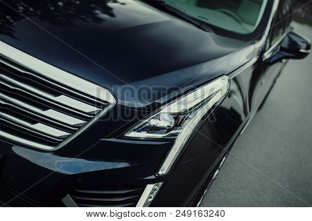 Moscow, Russia - May 22, 2018: Cadillac Xt5 Car Is Parked At Vdnh Territory In Moscow