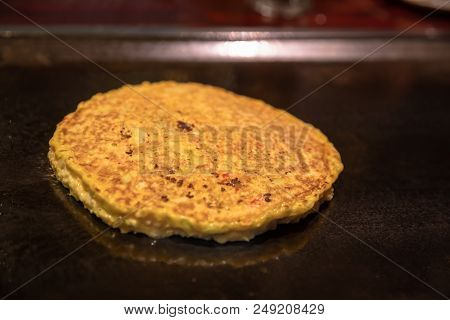 Omurice (japanese Omelet Rice) In Japanese Restaurant