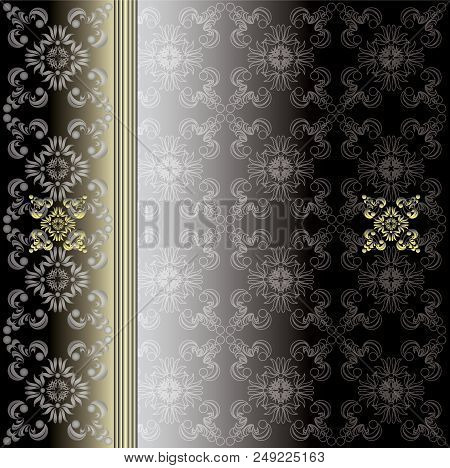 Color Vector Old Decorative Flower Luxury Vintage