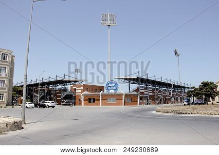 Football Stadium Of Azerbaijan Airlines Azal In The Village Of Graes Northern Baku City In Summer 10