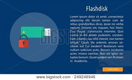 Flash Disk | Great Flat Illustration Concept Icon And Use For Technology, Object, Design And Much Mo