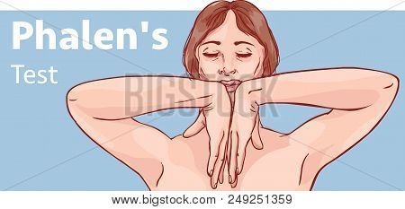 Stock Illustration Of Phalen's Test