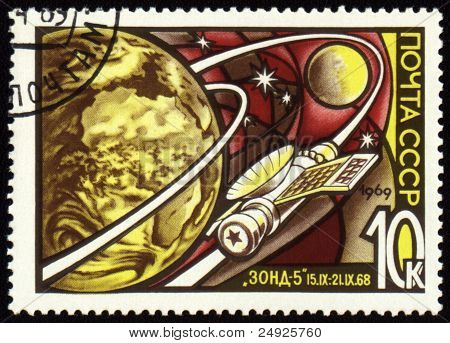 Zaúčtovat razítko s ruským automatické loď 