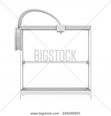 3d Printer Isolated On White Render Illustration