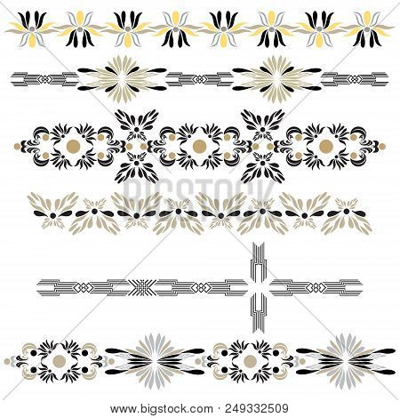 Hand Drawing Floral Decorative Ornaments And Page Decor