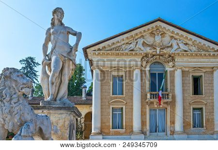 Maser, Italy - May 8, 2011: The Villa Barbaro, Designed Byarchitect Andrea Palladio