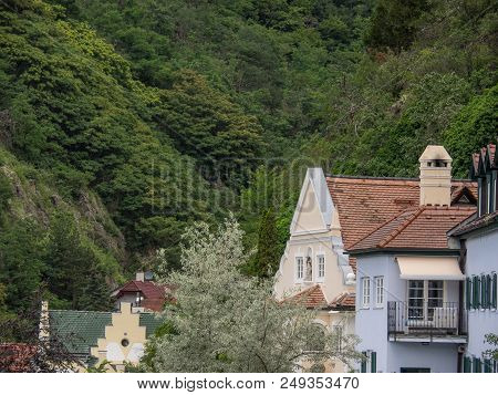 the small City of duernstein in the austrian wachau