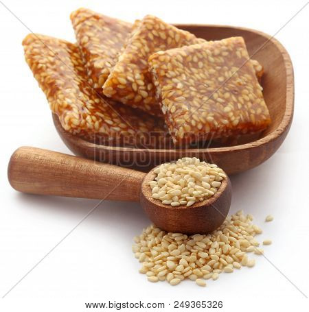 Sesame Caramel Candy Very Popular In Indian Subcontinent