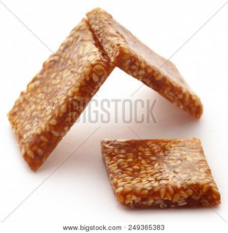 Sesame Caramel Candy Very Popular In Indian Subcontinent