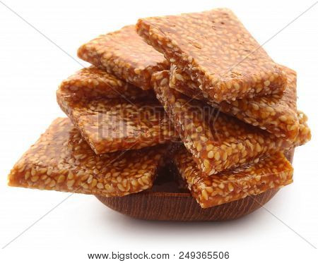 Sesame Caramel Candy Very Popular In Indian Subcontinent