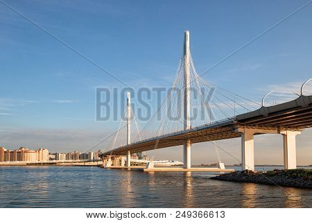Western High-speed Diameter And Cable-stayed Bridge Across The Petrovsky Fairway, St. Petersburg, Ru