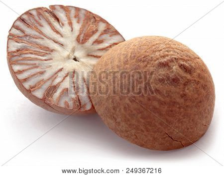 Closeup Of Betel Nut Over White Background