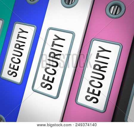 Cybersecurity Business Cyber Security Manager 3D Rendering