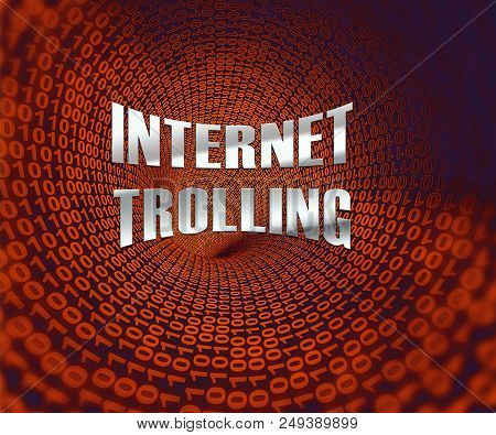 Internet Trolling Cyber Hate Instigator 3D Rendering