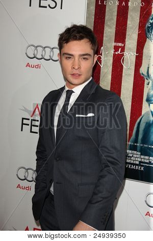 Los Angeles, nov 3: Ed Westwick kommt auf dem Afi Fest 2011 präsentiert von Audi 