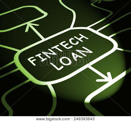 Fintech Loan P2P Finance Credit 3D Illustration