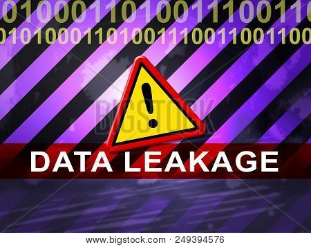 Data Leakage Information Flow Loss 2D Illustration