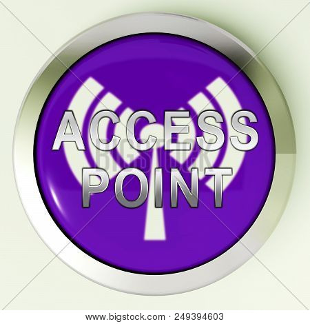 Wifi Access Point Remote Hotspot 3D Rendering