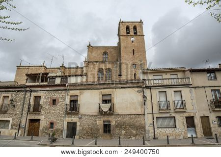 Penaranda De Duero, Burgos, Spain April 2015:  View Of One Of The Streets Of The Village Of Penarand