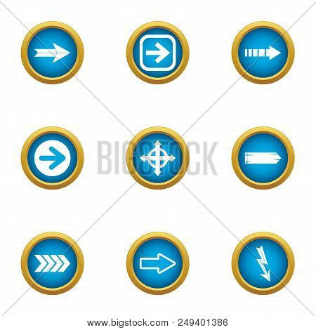 Turnout Icons Set. Flat Set Of 9 Turnout Vector Icons For Web Isolated On White Background