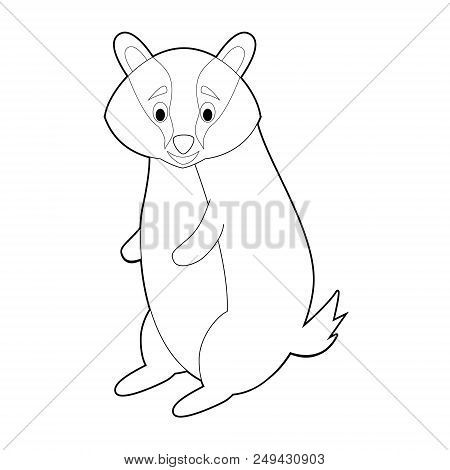 Easy Coloring Drawings Of Animals For Little Kids: Badget