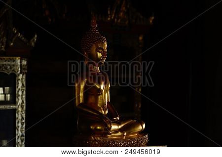 Golden Buddish State In The Art Style