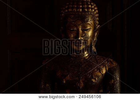 Golden Buddish State In The Art Style