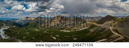 Engineer Pass Colorado View From The Top, Panoramic Shot