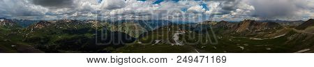 Engineer Pass Colorado View From The Top, Panoramic Shot
