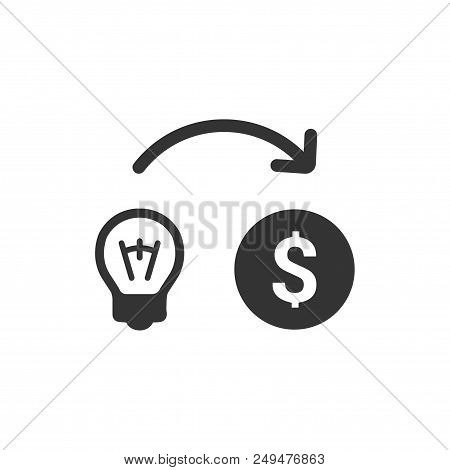 Make Money Idea Icon That Can Be Used For Designing And Developing Websites, As Well As Printed Mate