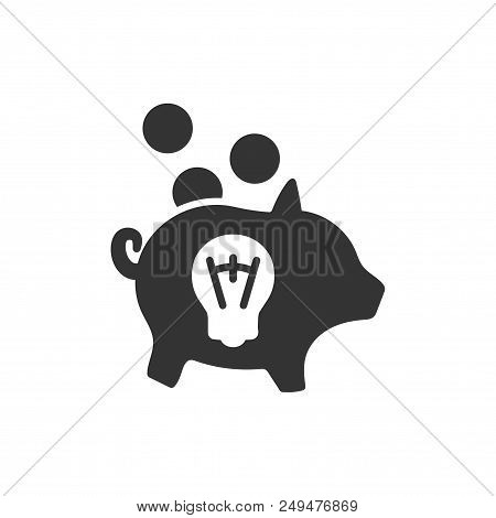 Creative Money Saving Icon That Can Be Used For Designing And Developing Websites, As Well As Printe