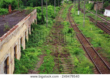 Old railway in Romania, Europe