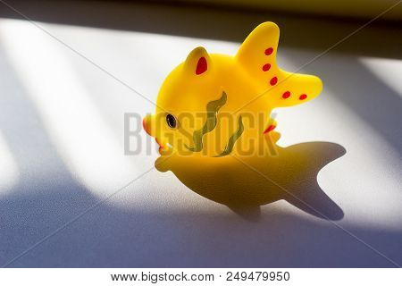 Set Of Toys For Babies On A White Table