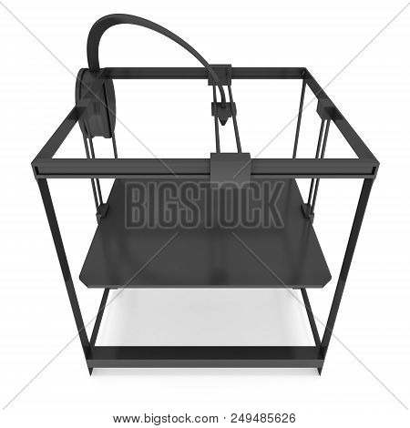 3d Printer Isolated On White Render Illustration