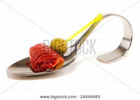 Leckeren kleinen Snack als ein Aperitif