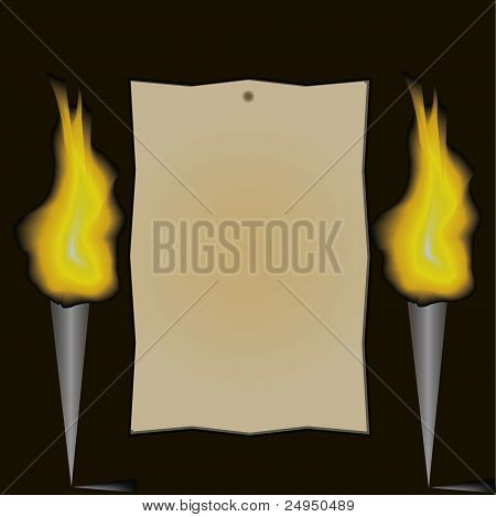 Brûler la flamme feu vector background