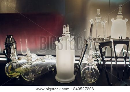 Modern Black Hookah. Eastern Smokable Water Pipe Smoking. Black Hookah With Black Rubber Tube And Bl