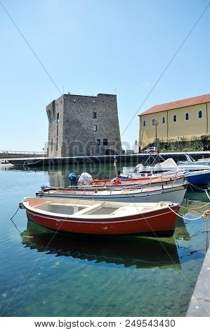 The Boat  In Port Of Acciaroli, Cilento National Park. Salerno. Southern Italy