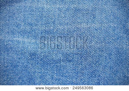 Blue Natural Clean Denim Texture Ofjeans Ackground