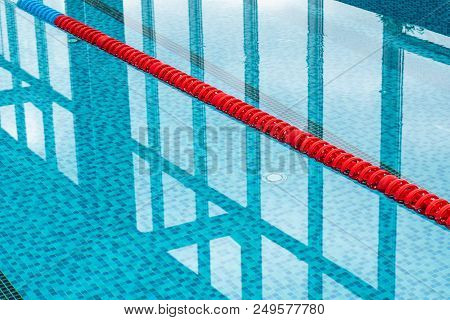 Lane Are Limited Floats In Swimming Pool.