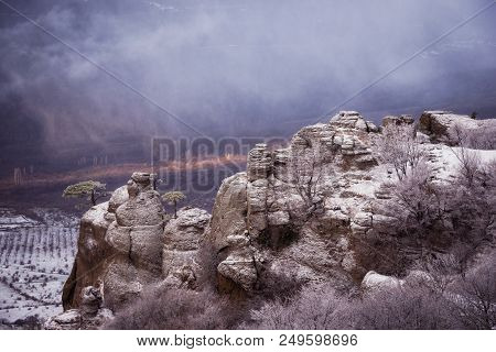 Mountain Range Demerdzhi, The Republic Of Crimea.