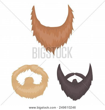 Mustache And Beard, Hairstyles Cartoon Icons In Set Collection For Design. Stylish Haircut Vector Sy
