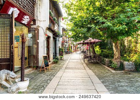 Wuxi, China - June 21, 2018: The Wuxi Grand Canal Old Street, With A Total Length Of 5.5 Kilometers,