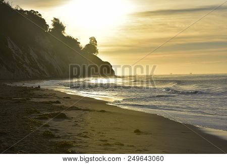 Breathtaking Beach On The Shore Of California