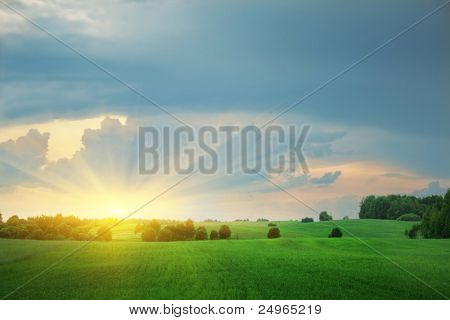 Sonnenuntergang.