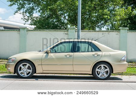 Novi Sad, Serbia. July - 13. 2018. Luxury Lexus Is 220 Hdi Car Parked On The Street. Editorial Image