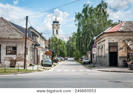 Novi Sad, Serbia. July - 15. 2018. Almas, Part Of The City Built In 1718. With Orthodox Church Bell 