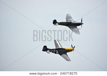Chicopee, Ma - Jul 14: The 2018 Great New England Airshow At Westover Air Reserve Base In Chicopee, 